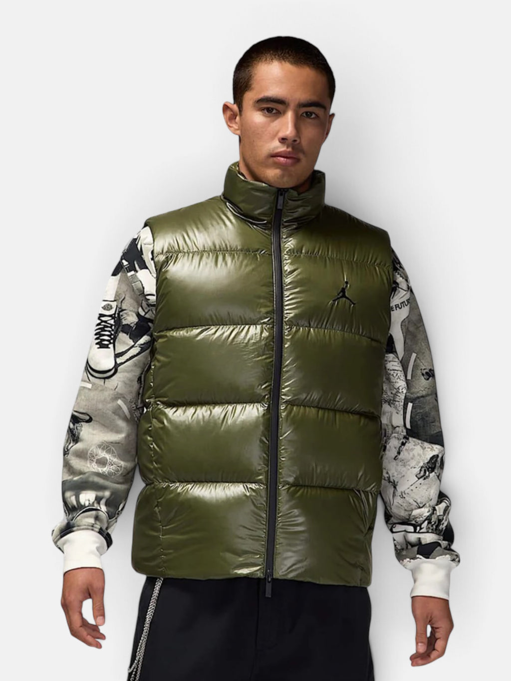 Жилетка чоловіча Air Jordan Flight Down Vest Olive FV7273-222