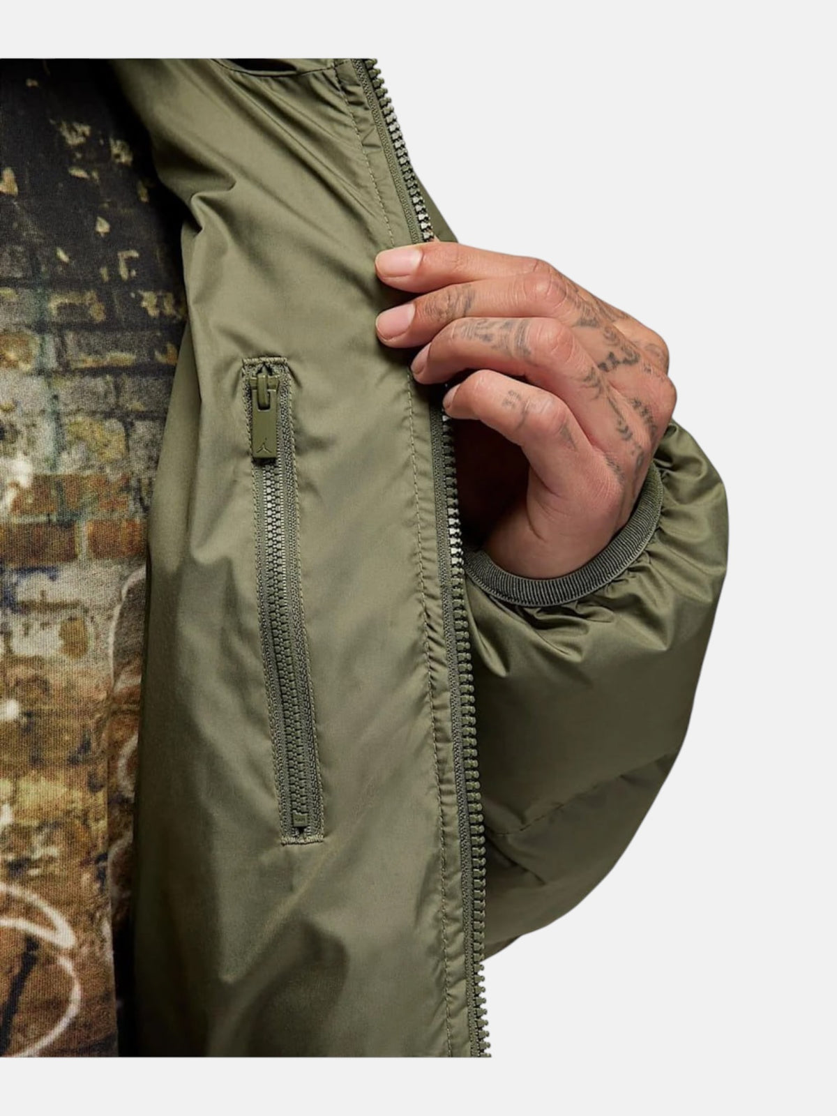 Пуховик чоловічий Air Jordan Brooklyn Therma-FIT Olive HV0532-222