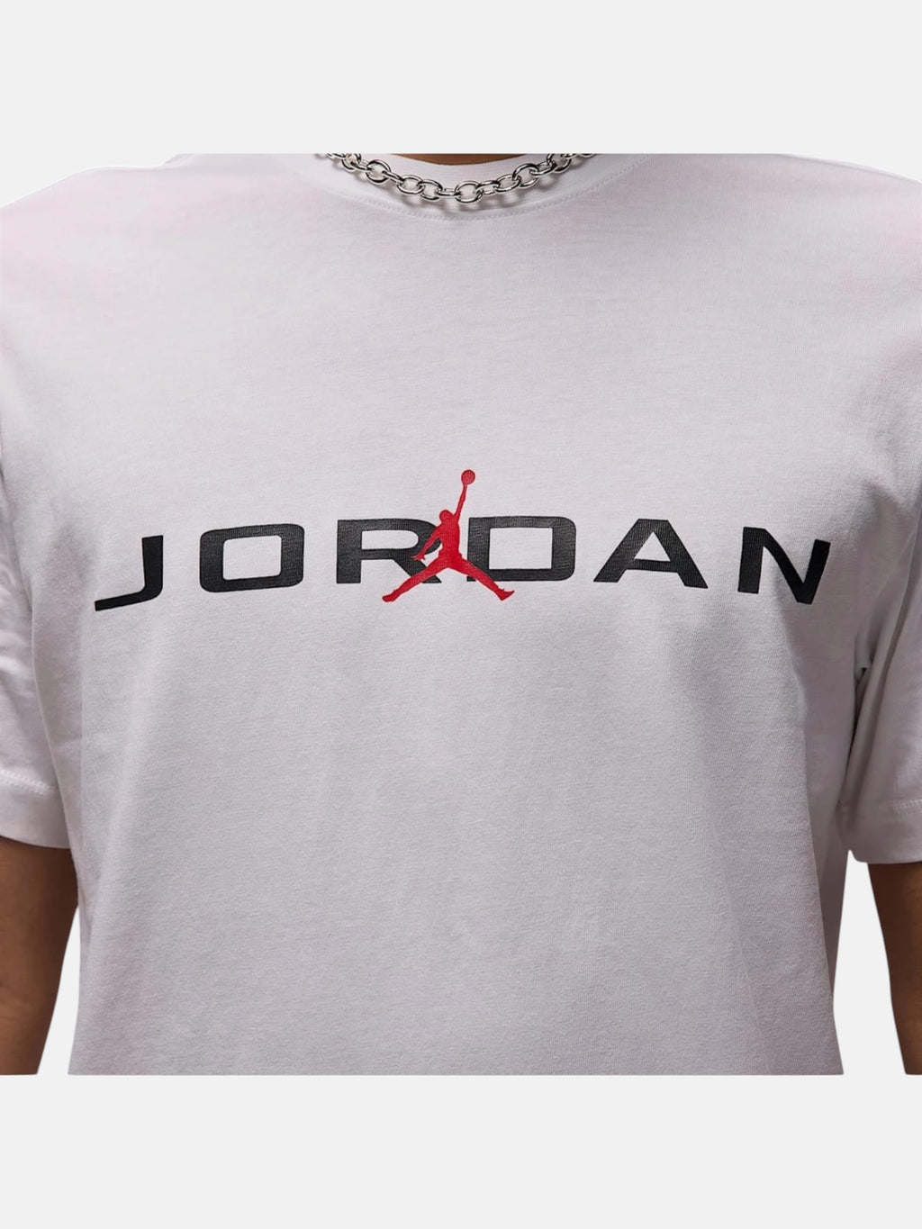 Футболка чоловіча Air Jordan Air White/Black/Gym Red IB7353-101