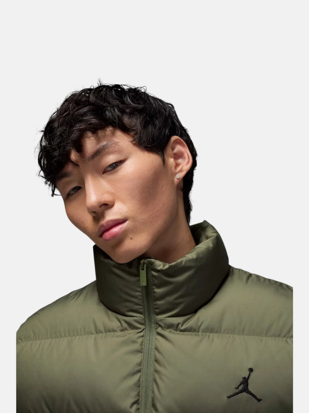 Жилетка чоловіча Air Jordan Flight Solid Down Vest Medium Olive/Black IF4261-222