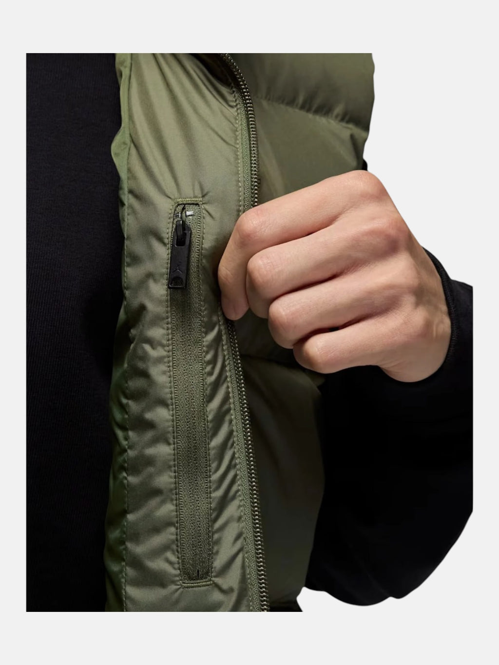 Жилетка чоловіча Air Jordan Flight Solid Down Vest Medium Olive/Black IF4261-222