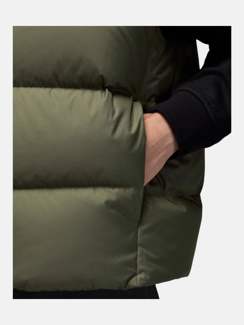 Жилетка чоловіча Air Jordan Flight Solid Down Vest Medium Olive/Black IF4261-222