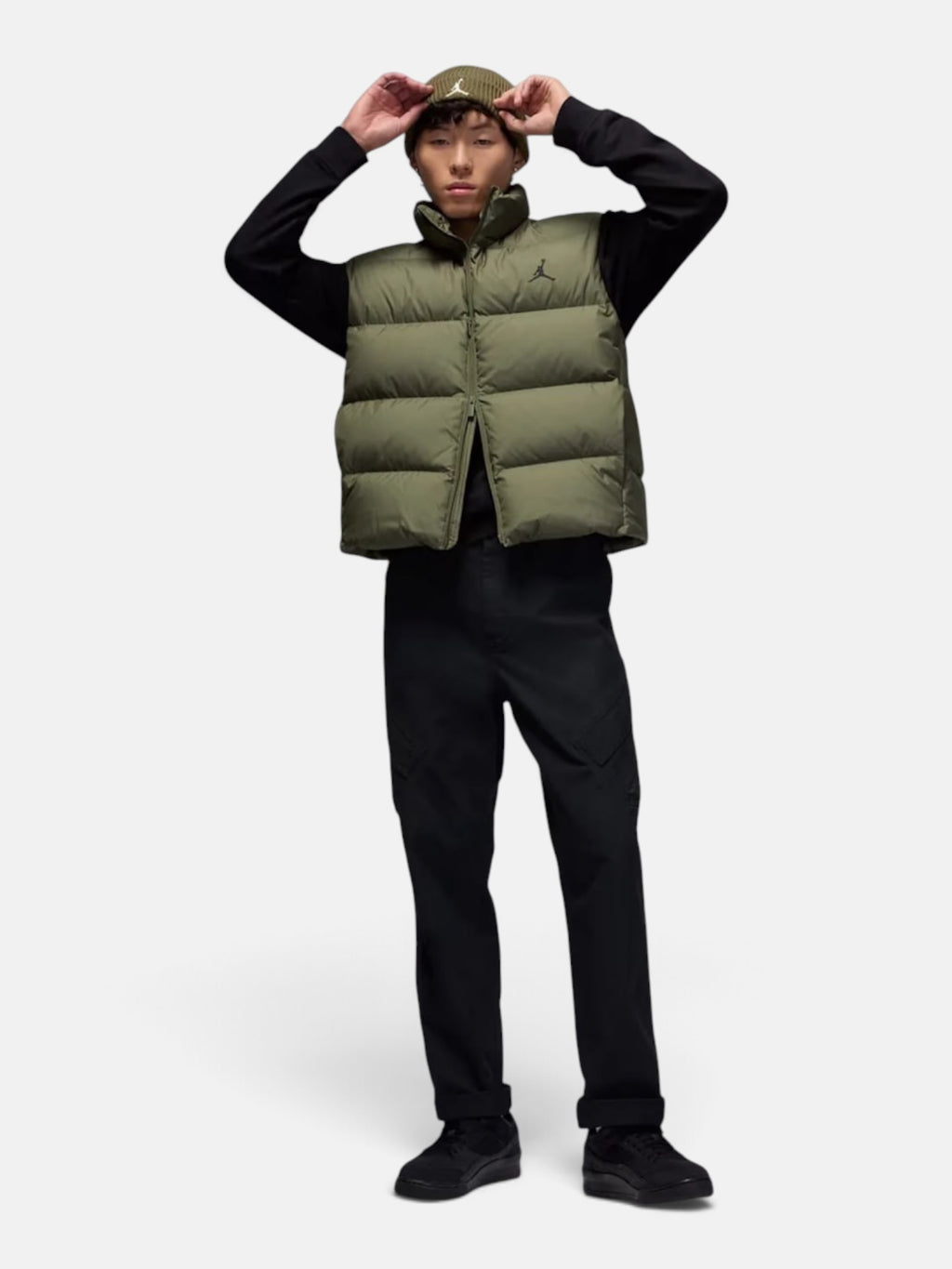Жилетка чоловіча Air Jordan Flight Solid Down Vest Medium Olive/Black IF4261-222