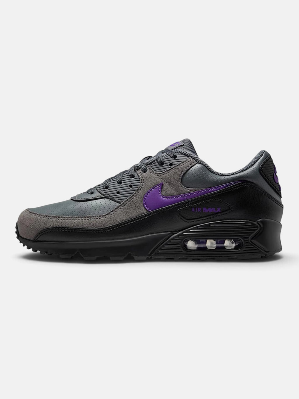 Кросівки чоловічі Nike Air Max 90 Iron Grey/Black/White/Wild Grape IF0670-004