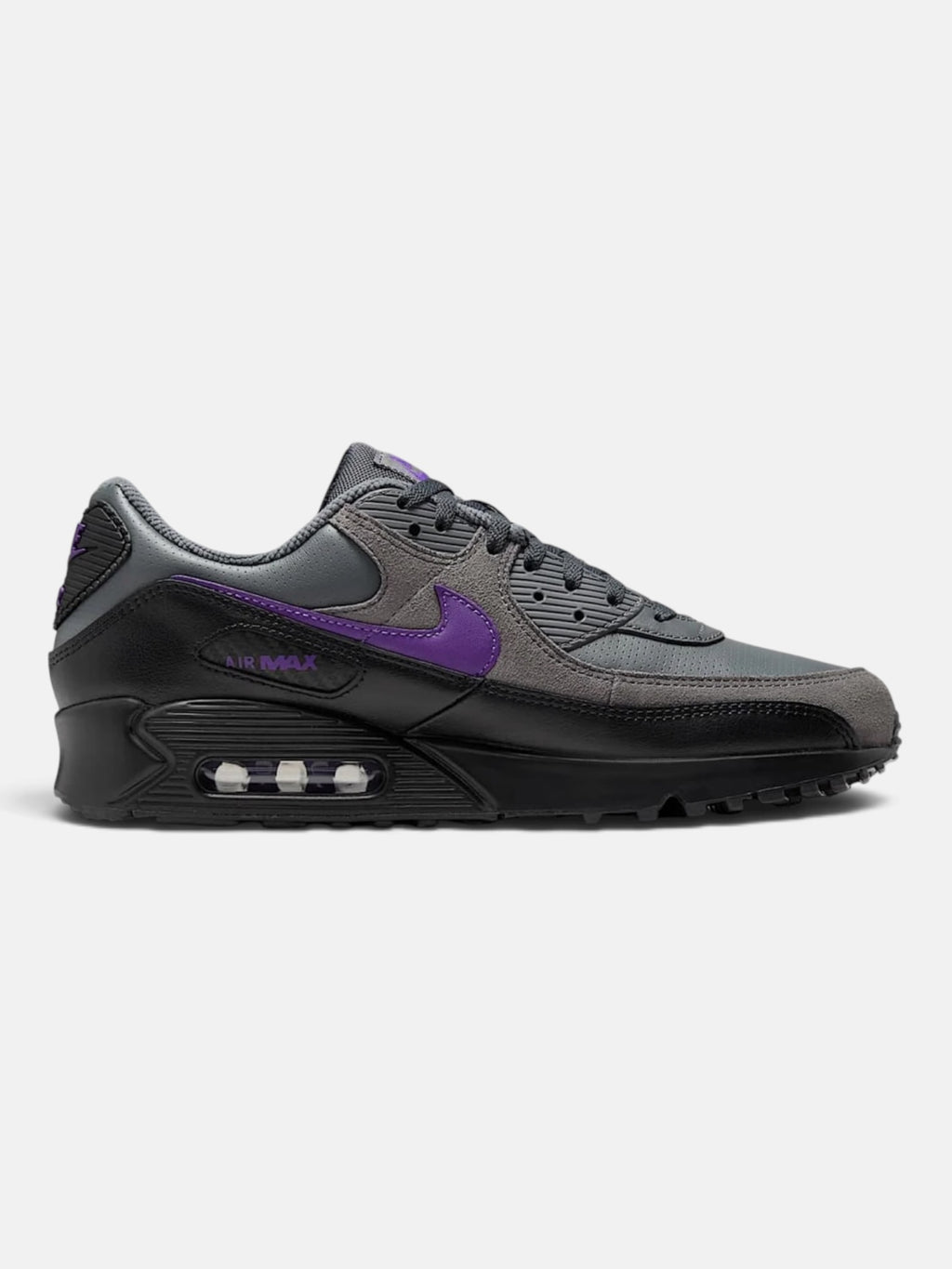 Кросівки чоловічі Nike Air Max 90 Iron Grey/Black/White/Wild Grape IF0670-004
