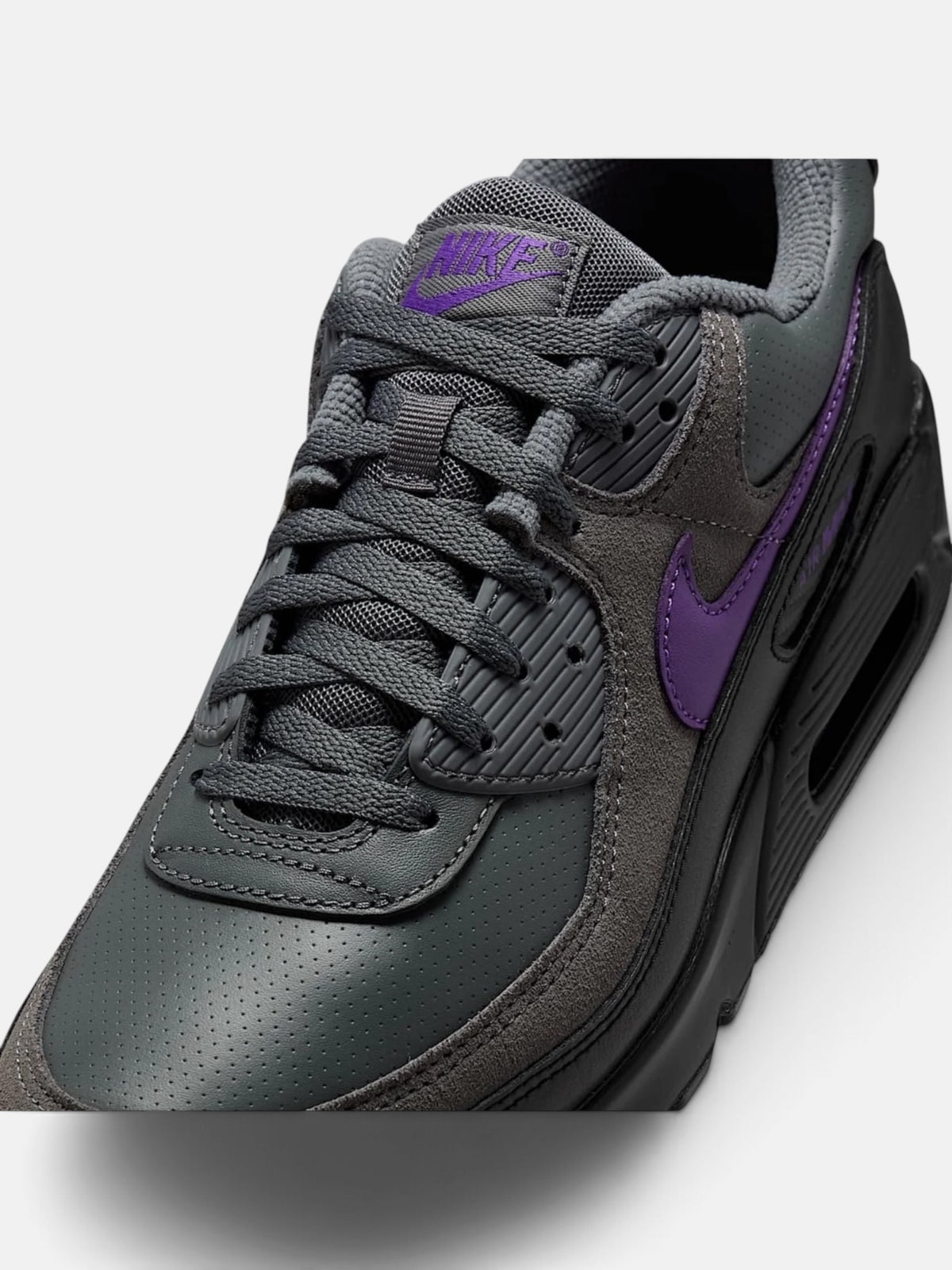 Кросівки чоловічі Nike Air Max 90 Iron Grey/Black/White/Wild Grape IF0670-004