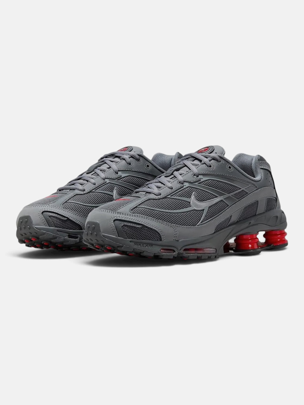Кросівки чоловічі Nike Shox Ride 2 Smoke Grey/University Red/Iron Grey/Metallic Silver IM5999-084