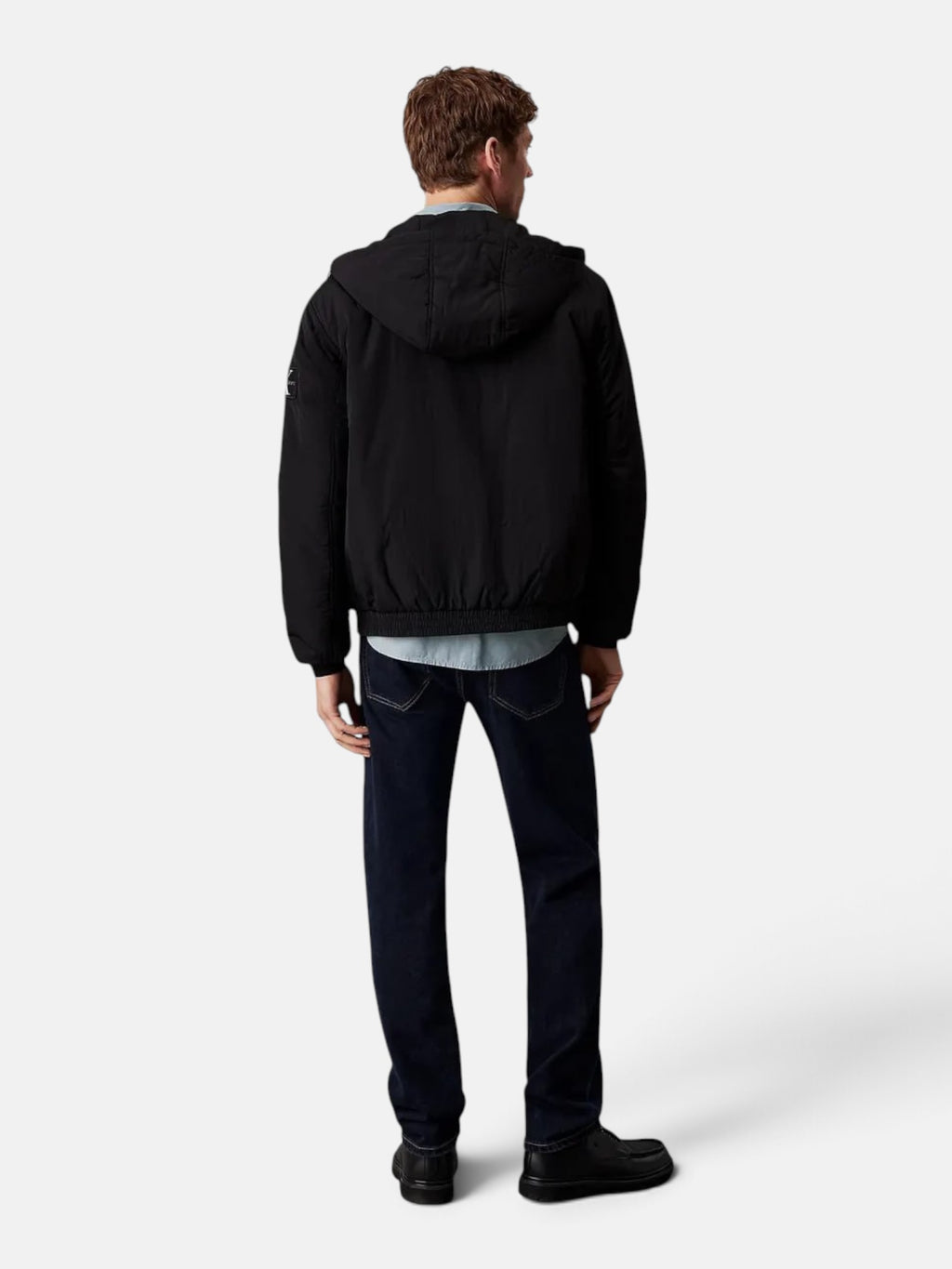 Куртка чоловіча Calvin Klein Jeans Padded Hooded Harrington Black J30J325596