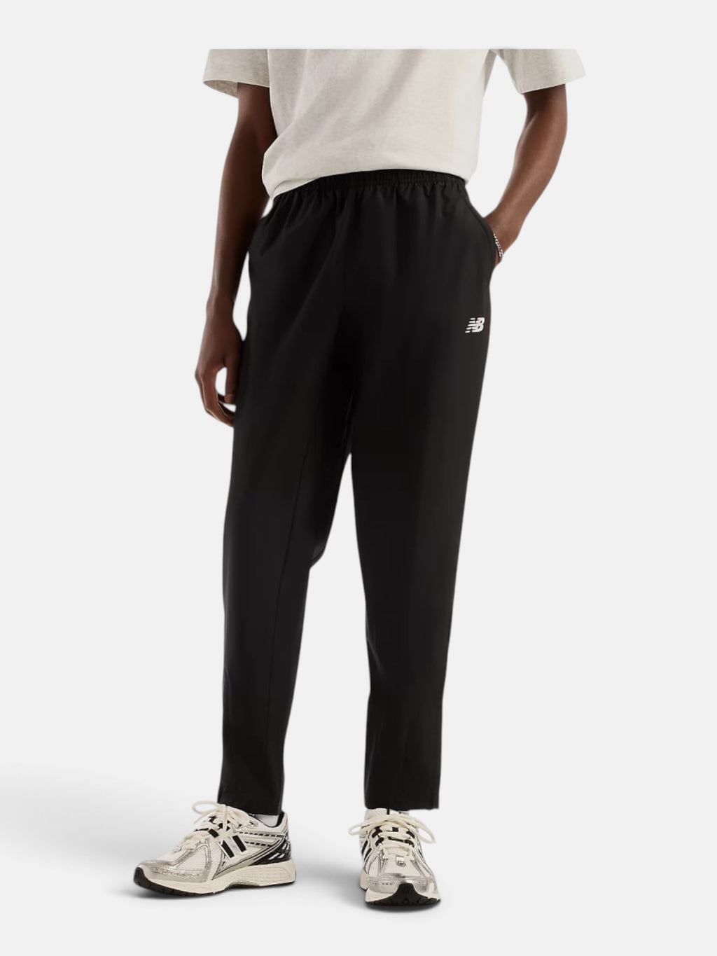 Штани чоловічі New Balance Utility Woven Pant Black/White MB61K61RBK