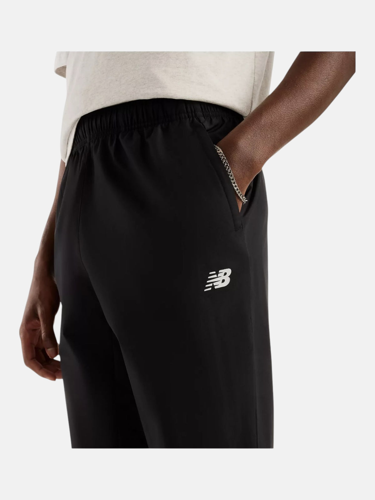 Штани чоловічі New Balance Utility Woven Pant Black/White MB61K61RBK