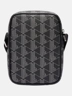 Сумка чоловіча Lacoste The Blend Monogram Grey/Black NH4410LX.H45