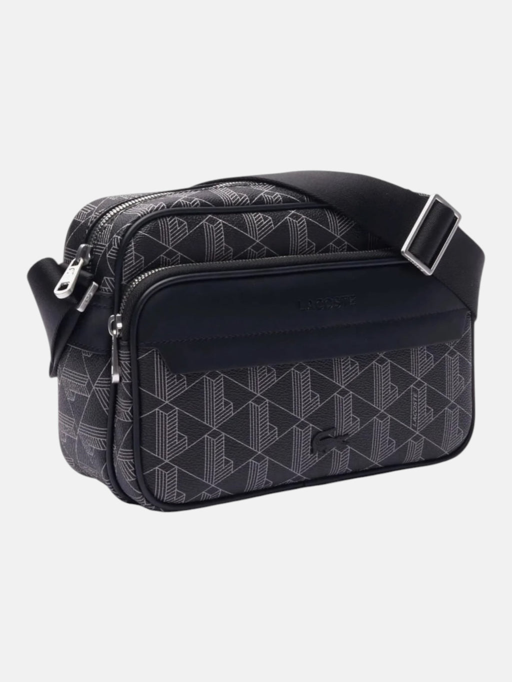 Сумка чоловіча Lacoste The Blend Shoulder Bag Black/Grey NH4578LX.H45