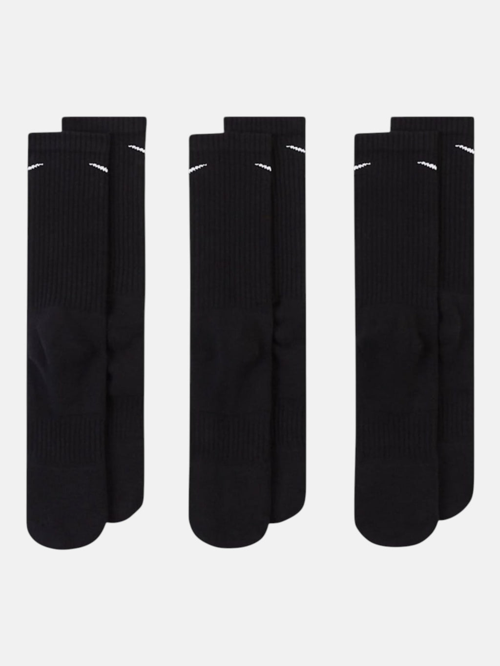 Шкарпетки унісекс Nike Everyday Cushioned Crew (3 пари) Black/White SX7664-010