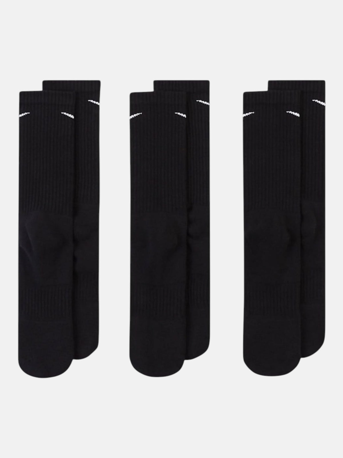 Шкарпетки унісекс Nike Everyday Cushioned Crew (3 пари) Black/White SX7664-010