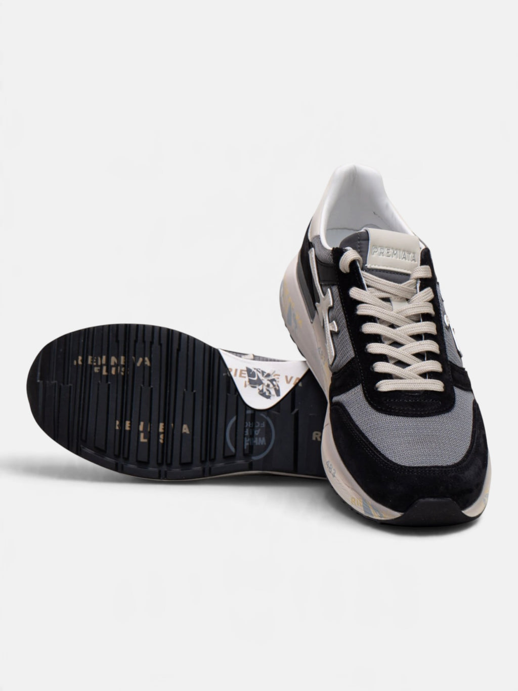 Кросівки чоловічі Premiata Mick Black/Grey VAR.8085