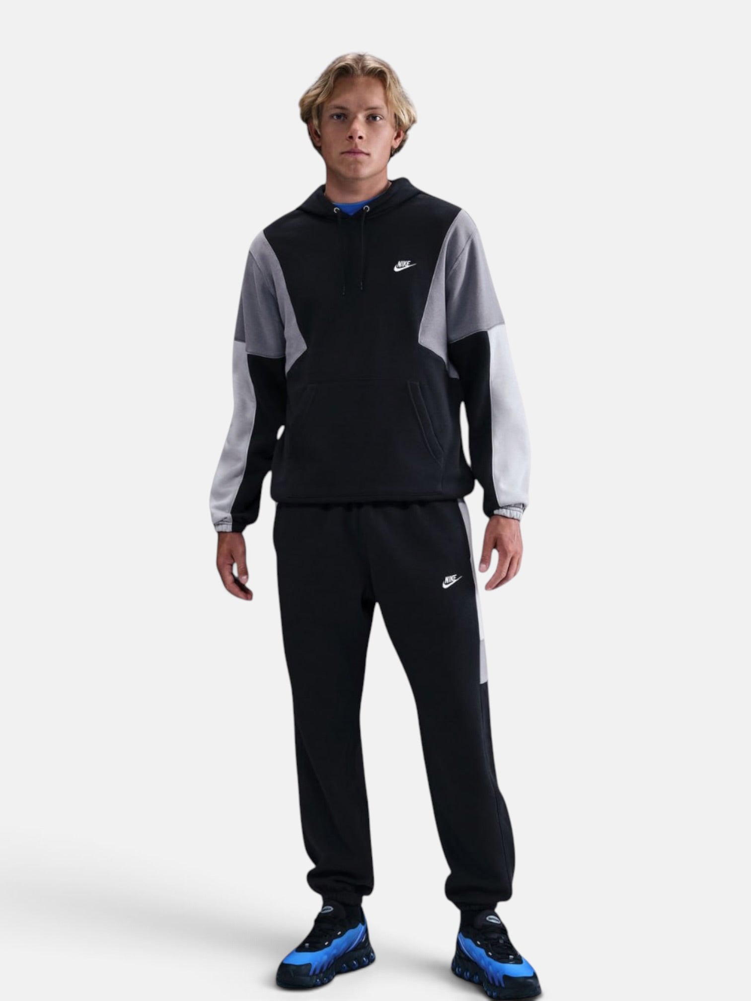 Спортивний костюм Nike Club Fleece Hooded Track "Black/Grey" HV1165-010