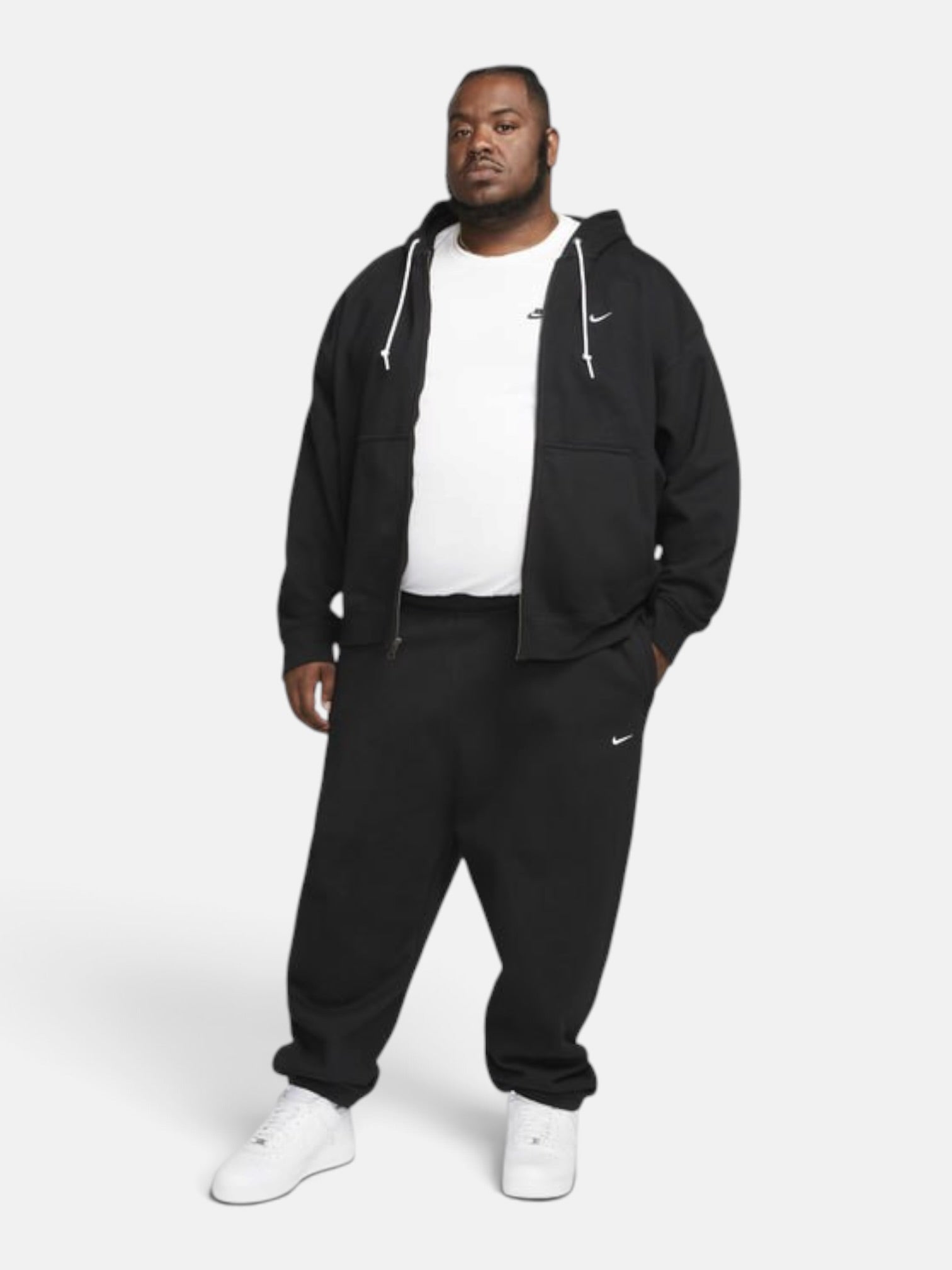 Штани чоловічі Nike Solo Swoosh Fleece Joggers "Black" DX1364-010