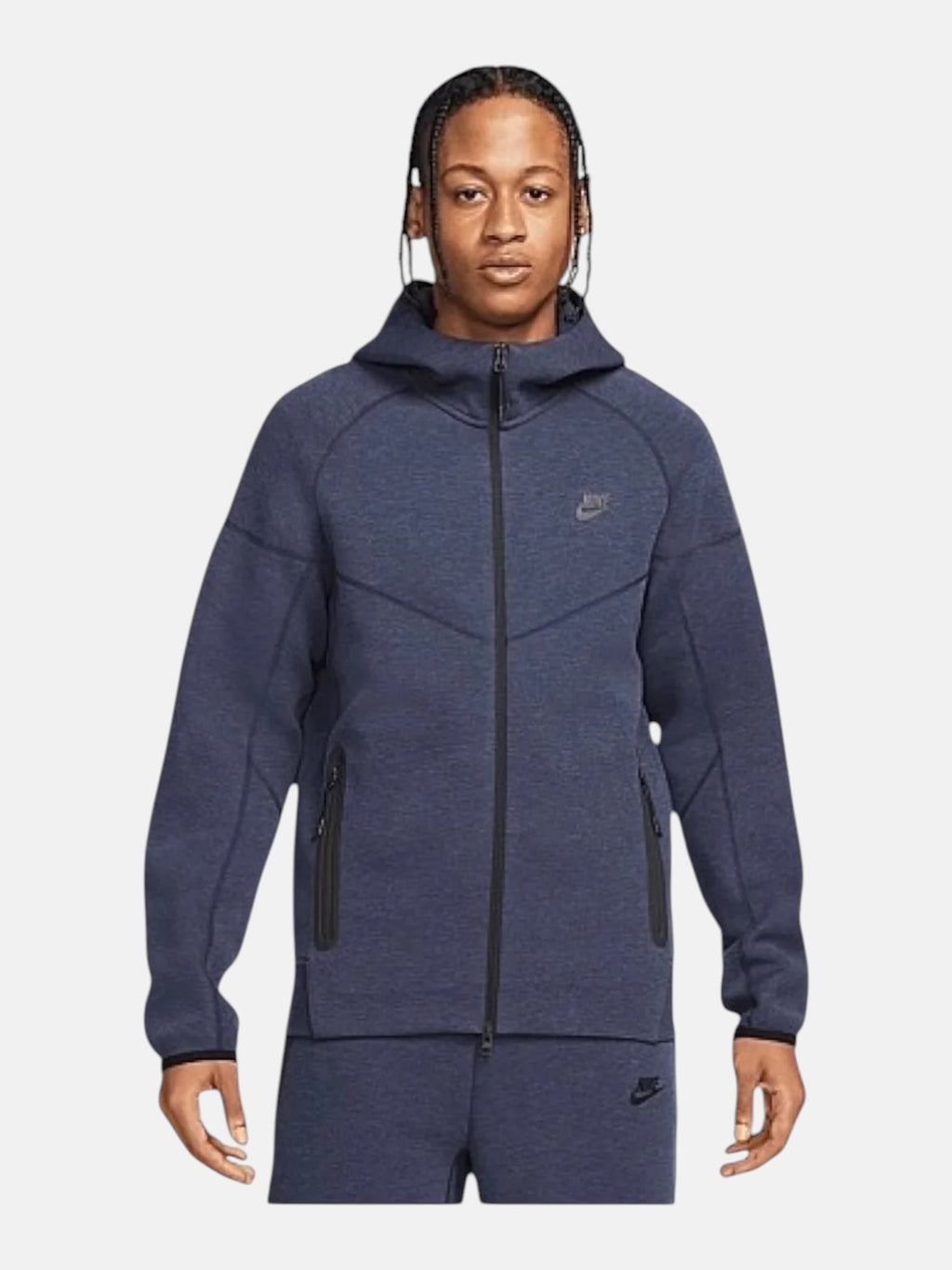 Толстовка чоловіча Nike Tech Fleece Full-Zip Windrunner Hoodie Blue FB7921-473
