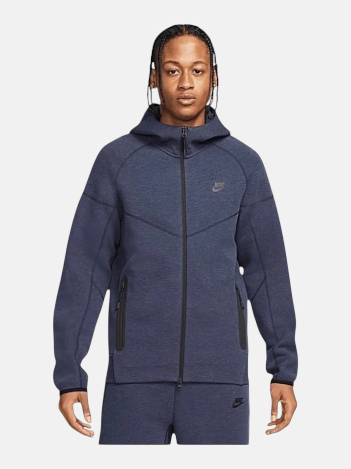 Толстовка чоловіча Nike Tech Fleece Full-Zip Windrunner Hoodie Blue FB7921-473