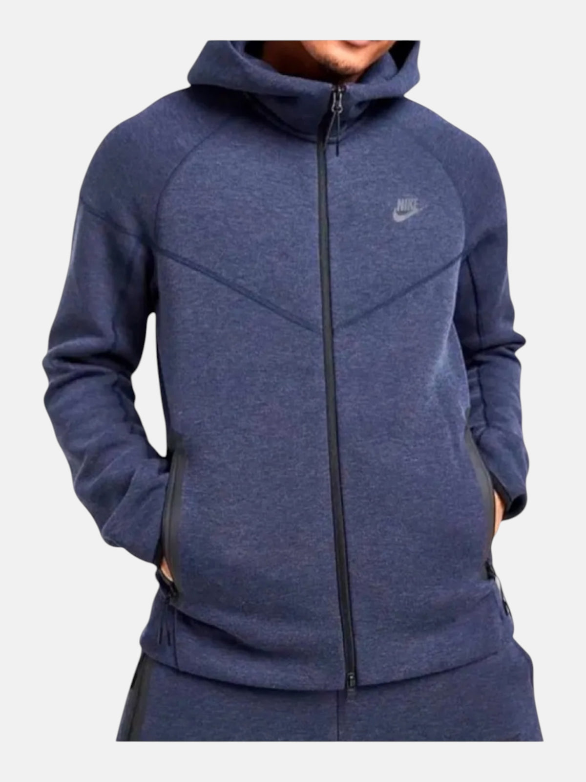 Толстовка чоловіча Nike Tech Fleece Full-Zip Windrunner Hoodie Blue FB7921-473
