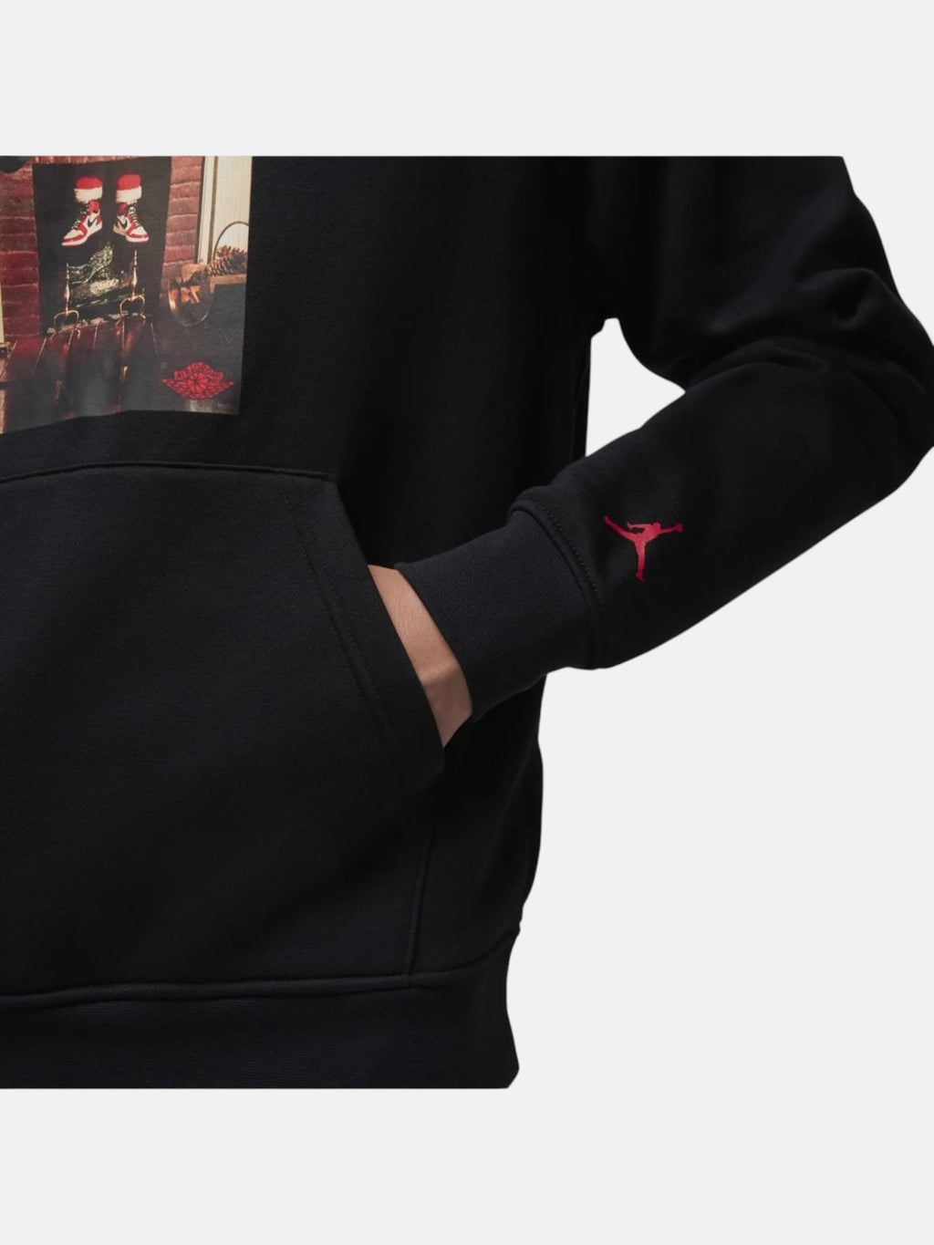 Худі чоловіче Air Jordan Jumpman "Chimney" Fleece Pullover Black HQ5654-010