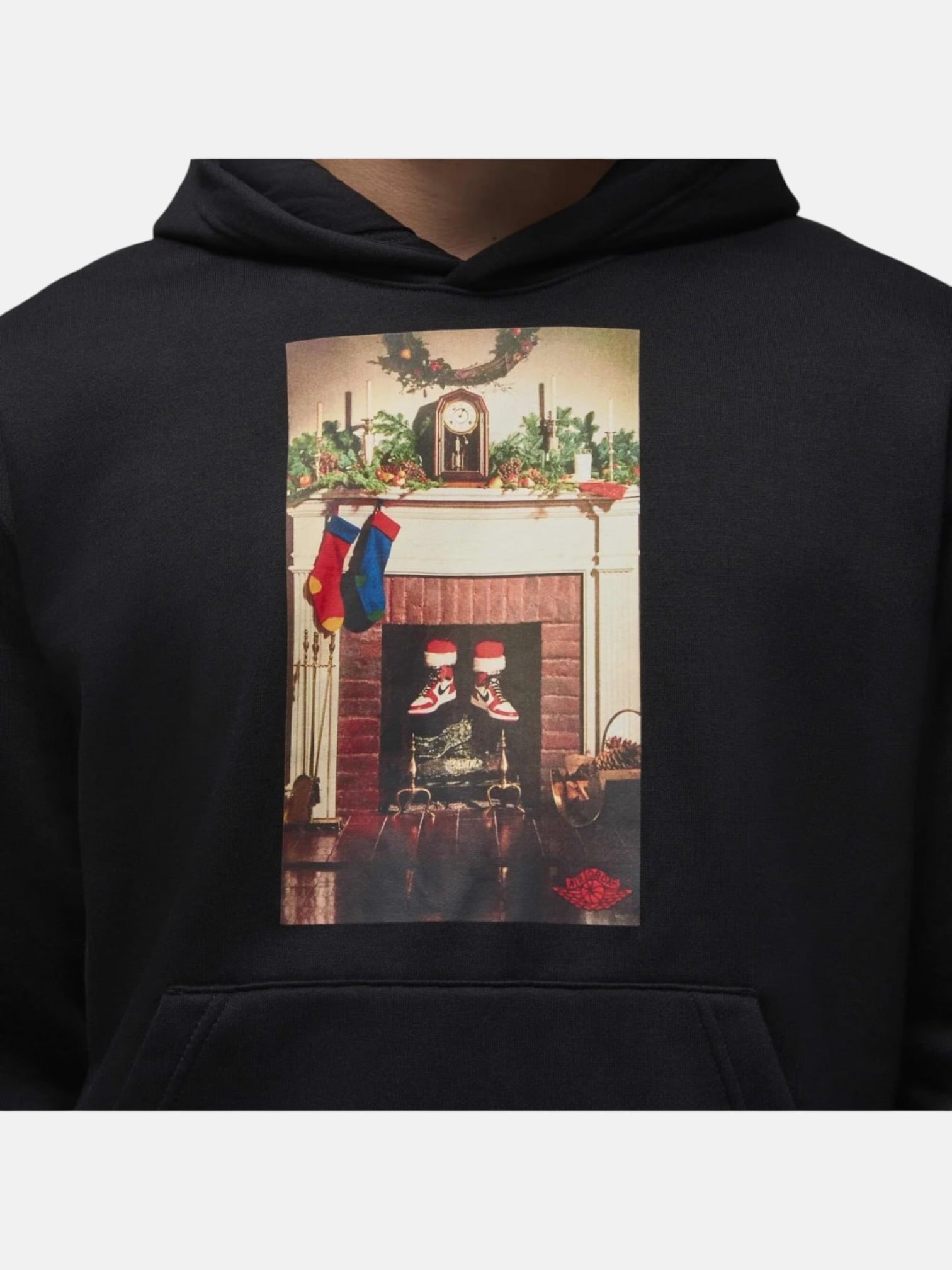 Худі чоловіче Air Jordan Jumpman "Chimney" Fleece Pullover Black HQ5654-010