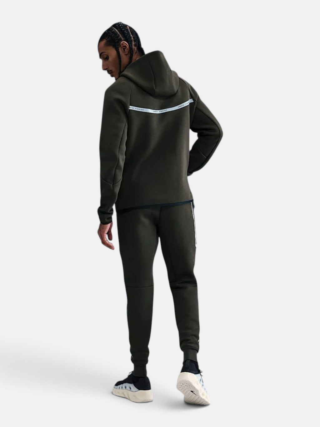 Толстовка чоловіча Nike Tech Fleece Windrunner Full-Zip Reflective "Olive" IM6537-355