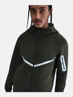 Толстовка чоловіча Nike Tech Fleece Windrunner Full-Zip Reflective "Olive" IM6537-355