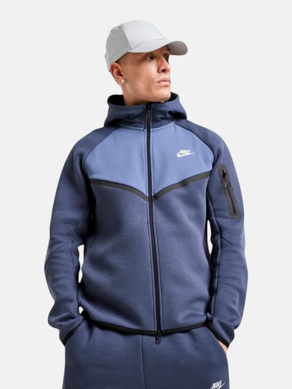 Толстовка чоловіча Nike Tech Fleece Windrunner "Blue" IH4302-437