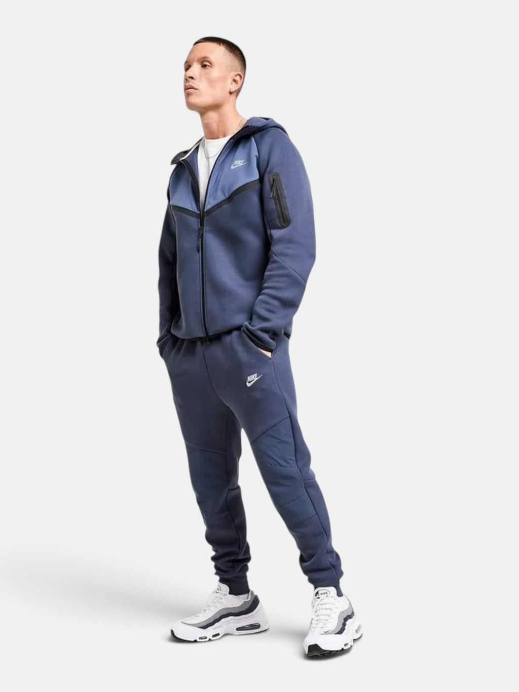 Толстовка чоловіча Nike Tech Fleece Windrunner "Blue" IH4302-437