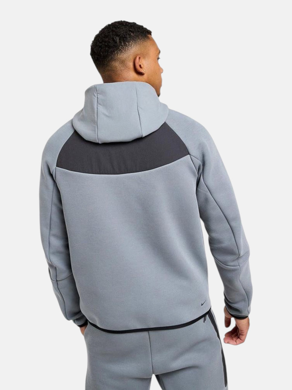 Толстовка чоловіча Nike Tech Fleece Windrunner "Grey/Volt" IH4302-065