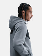 Толстовка чоловіча Nike Tech Fleece Windrunner "Grey/Volt" IH4302-065