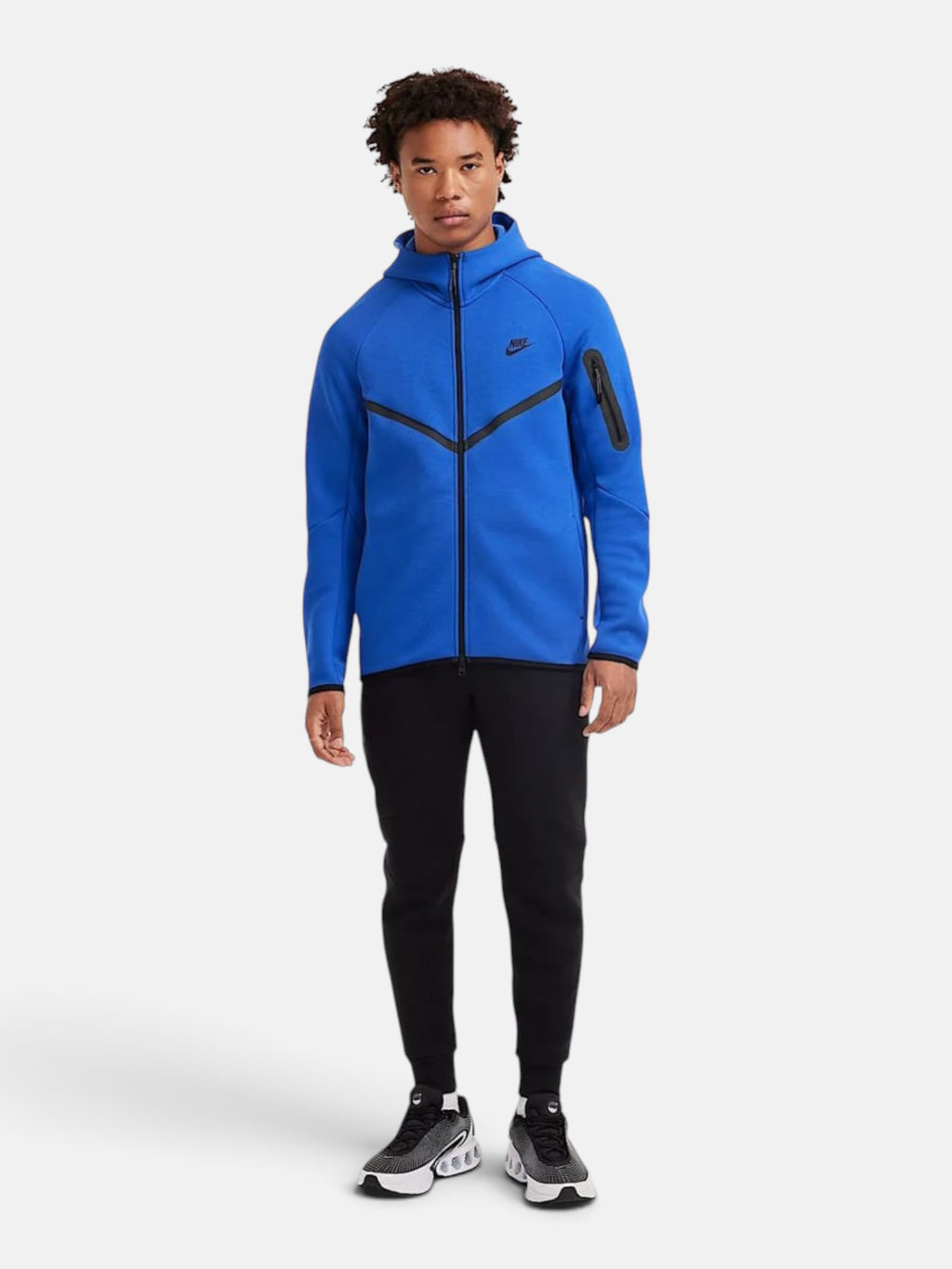 Толстовка чоловіча Nike Tech Fleece Windrunner "Royal Blue" HV0949-480