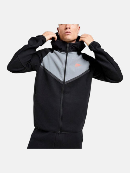 Толстовка чоловіча Nike Tech Fleece Windrunner "Black/Grey" IH4302-010