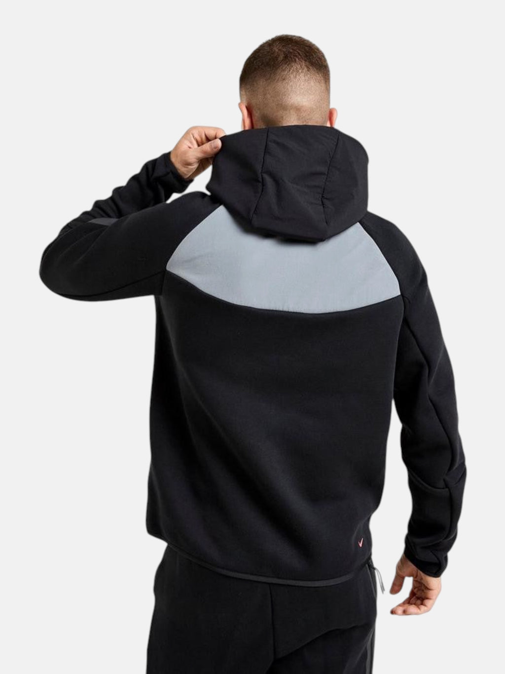 Толстовка чоловіча Nike Tech Fleece Windrunner "Black/Grey" IH4302-010