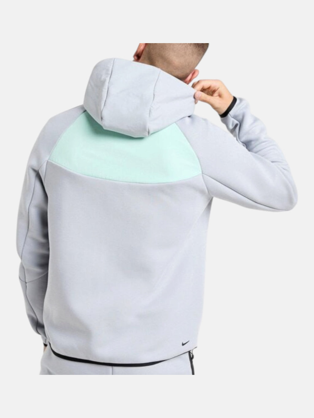 Толстовка чоловіча Nike Tech Fleece Windrunner "Wolf Grey/Mint" IH4302-012