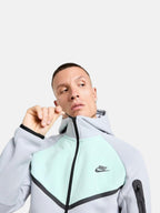 Толстовка чоловіча Nike Tech Fleece Windrunner "Wolf Grey/Mint" IH4302-012