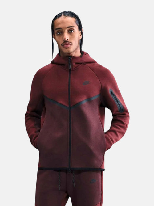Толстовка чоловіча Nike Tech Fleece Windrunner "Bordo" HV0949-619