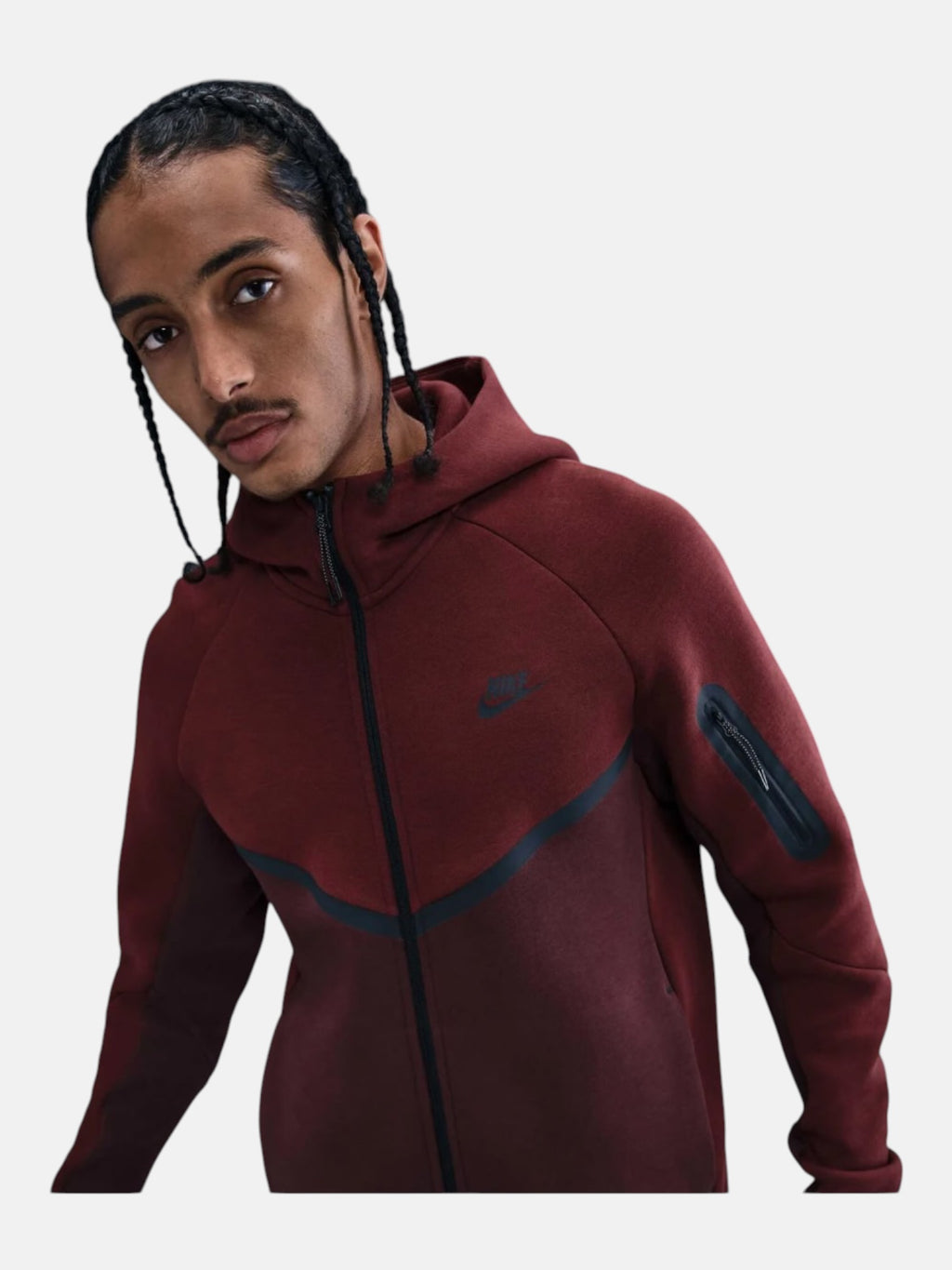 Толстовка чоловіча Nike Tech Fleece Windrunner "Bordo" HV0949-619