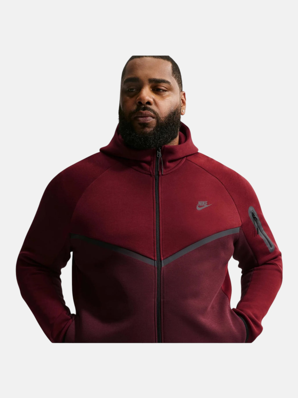Толстовка чоловіча Nike Tech Fleece Windrunner "Bordo" HV0949-619