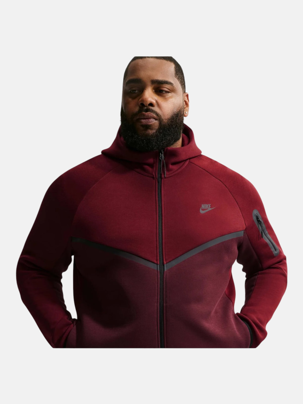 Толстовка чоловіча Nike Tech Fleece Windrunner "Bordo" HV0949-619