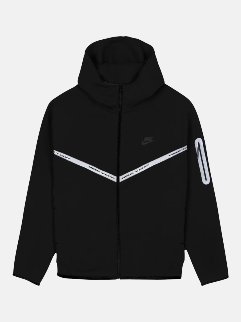 Толстовка чоловіча Nike Tech Fleece Windrunner Reflective "Black" IM6537-010
