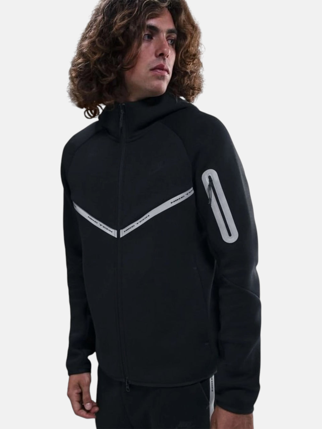 Толстовка чоловіча Nike Tech Fleece Windrunner Reflective "Black" IM6537-010