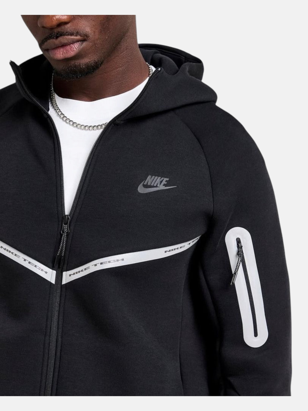 Толстовка чоловіча Nike Tech Fleece Windrunner Reflective "Black" IM6537-010