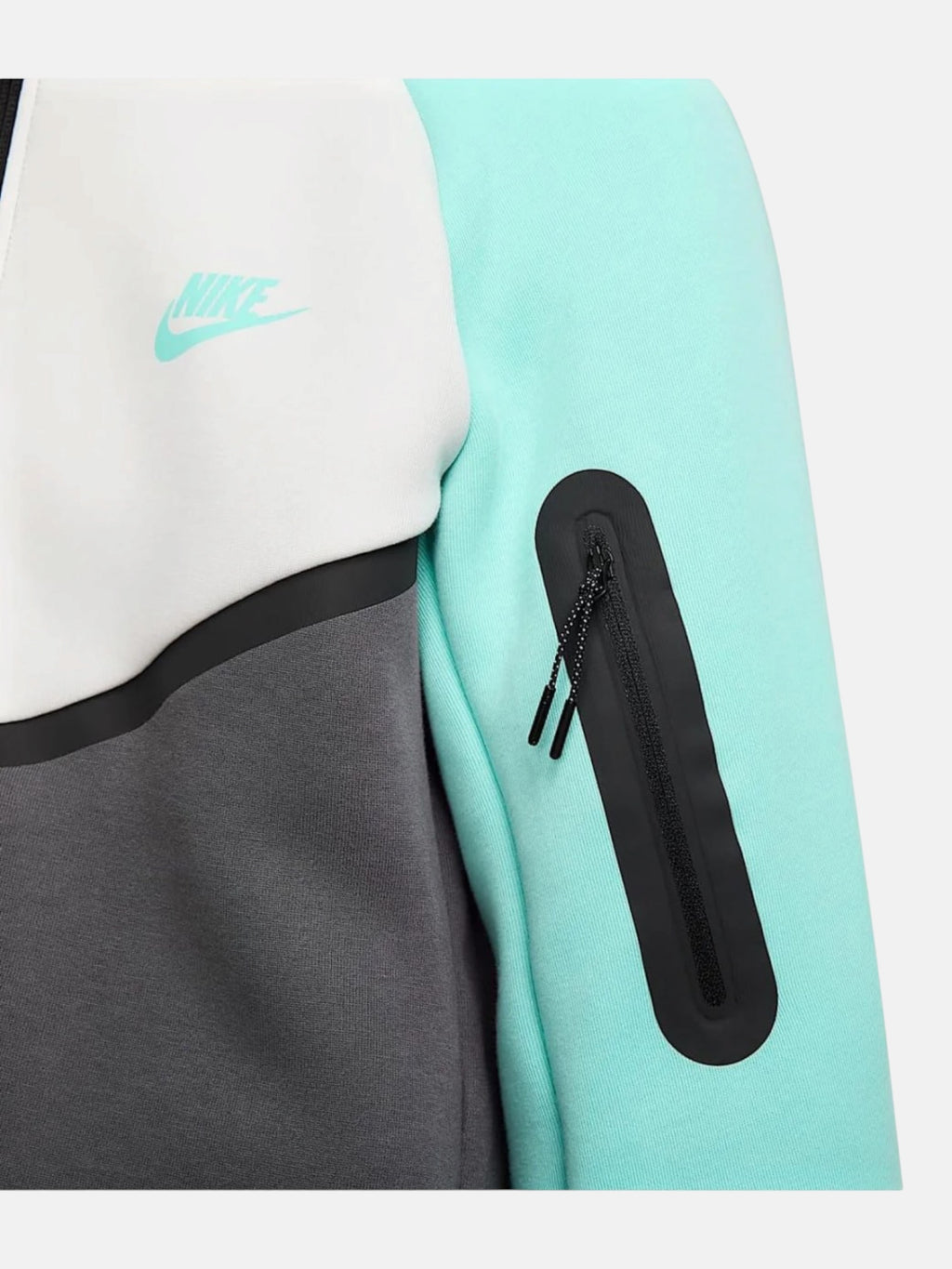 Толстовка чоловіча Nike Tech Fleece Windrunner "Turquoise/White" HV6512-068