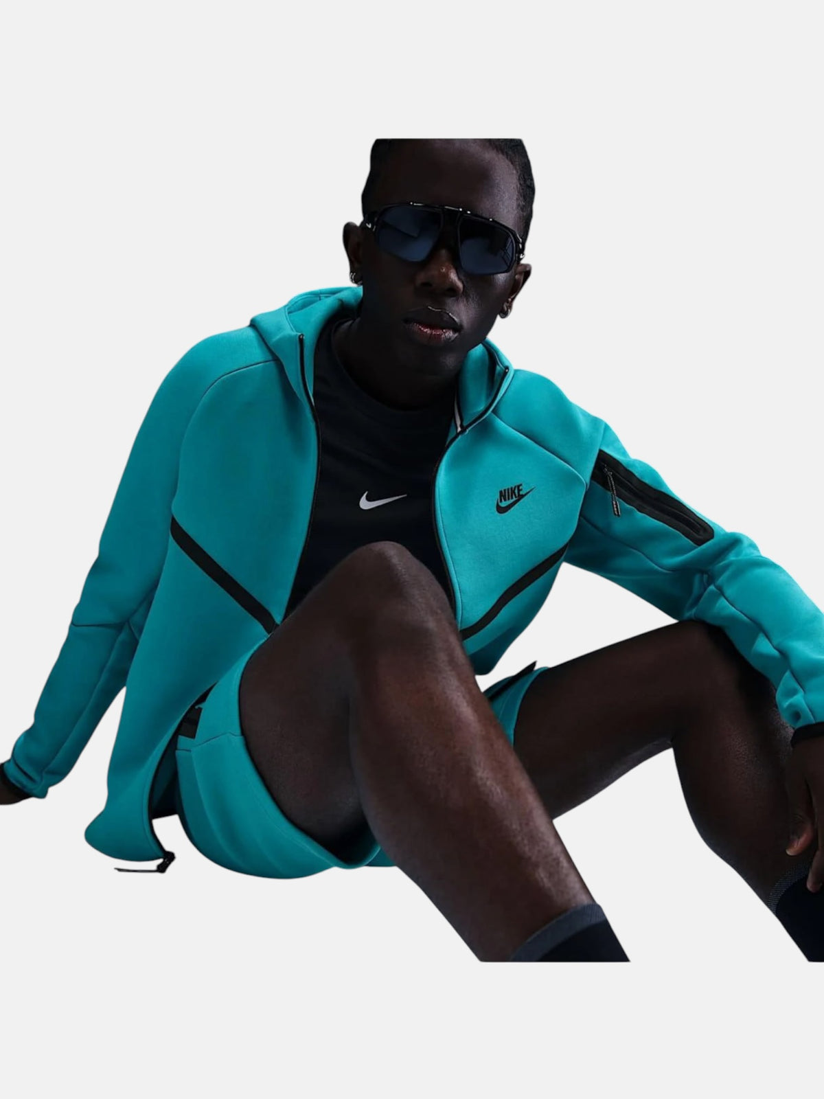 Толстовка чоловіча Nike Tech Fleece Windrunner "Turquoise" HV0949-345