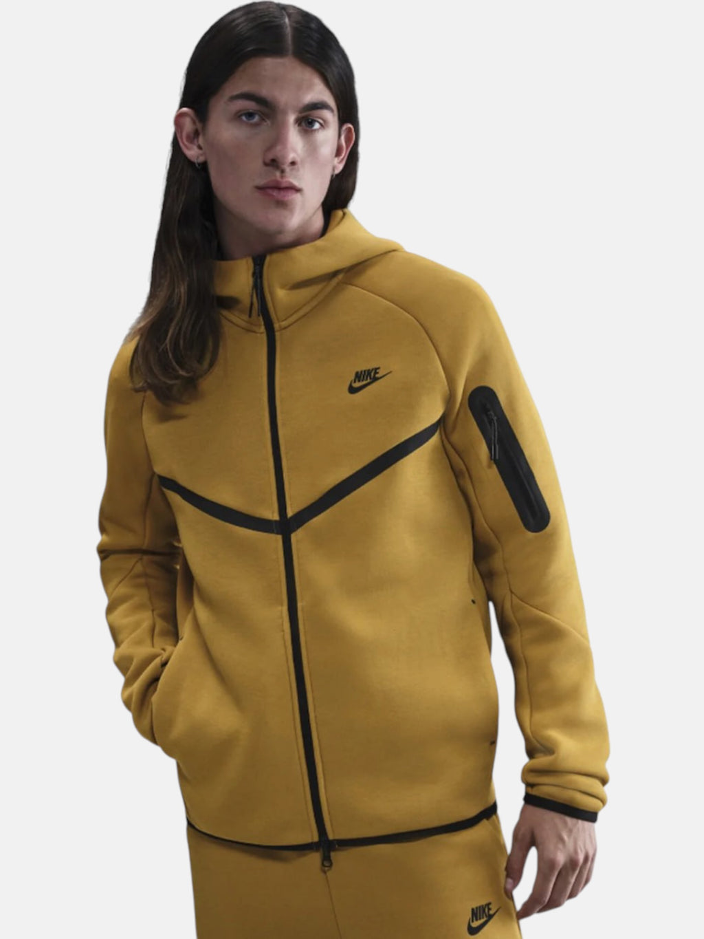 Толстовка чоловіча Nike Tech Fleece Windrunner "Ochre Yellow" HV0949-352