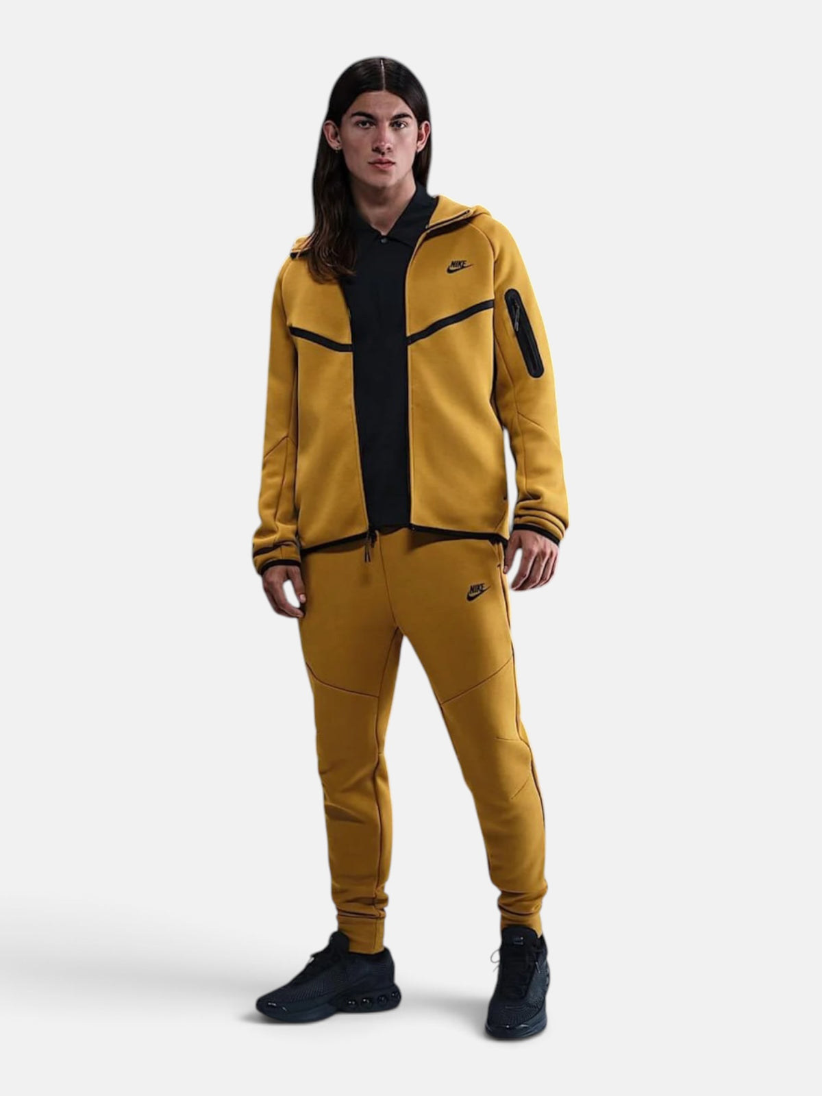 Толстовка чоловіча Nike Tech Fleece Windrunner "Ochre Yellow" HV0949-352