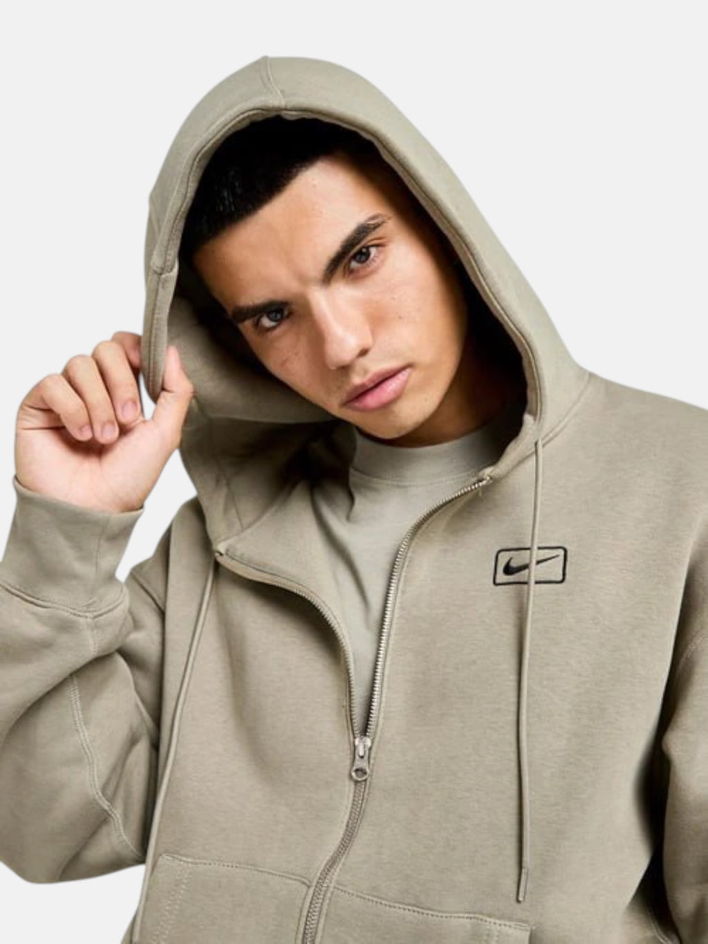 Кофта чоловіче Nike Sportswear Swoosh Box Full-Zip "Khaki" IQ2765-320