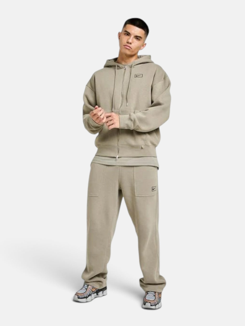 Кофта чоловіче Nike Sportswear Swoosh Box Full-Zip "Khaki" IQ2765-320